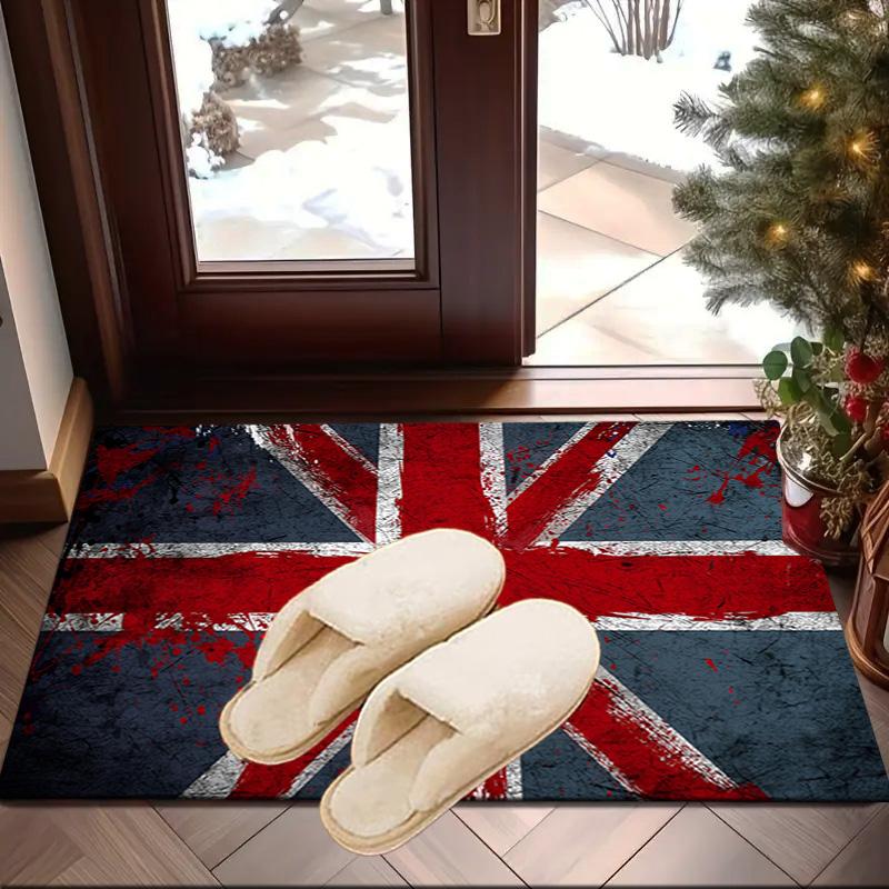 British Flag Artwork Area Rug Office rug, Chair Rug, Decor Carpet Livingroom bedroom Mat, Large Size Fan gifts Christmas gifts