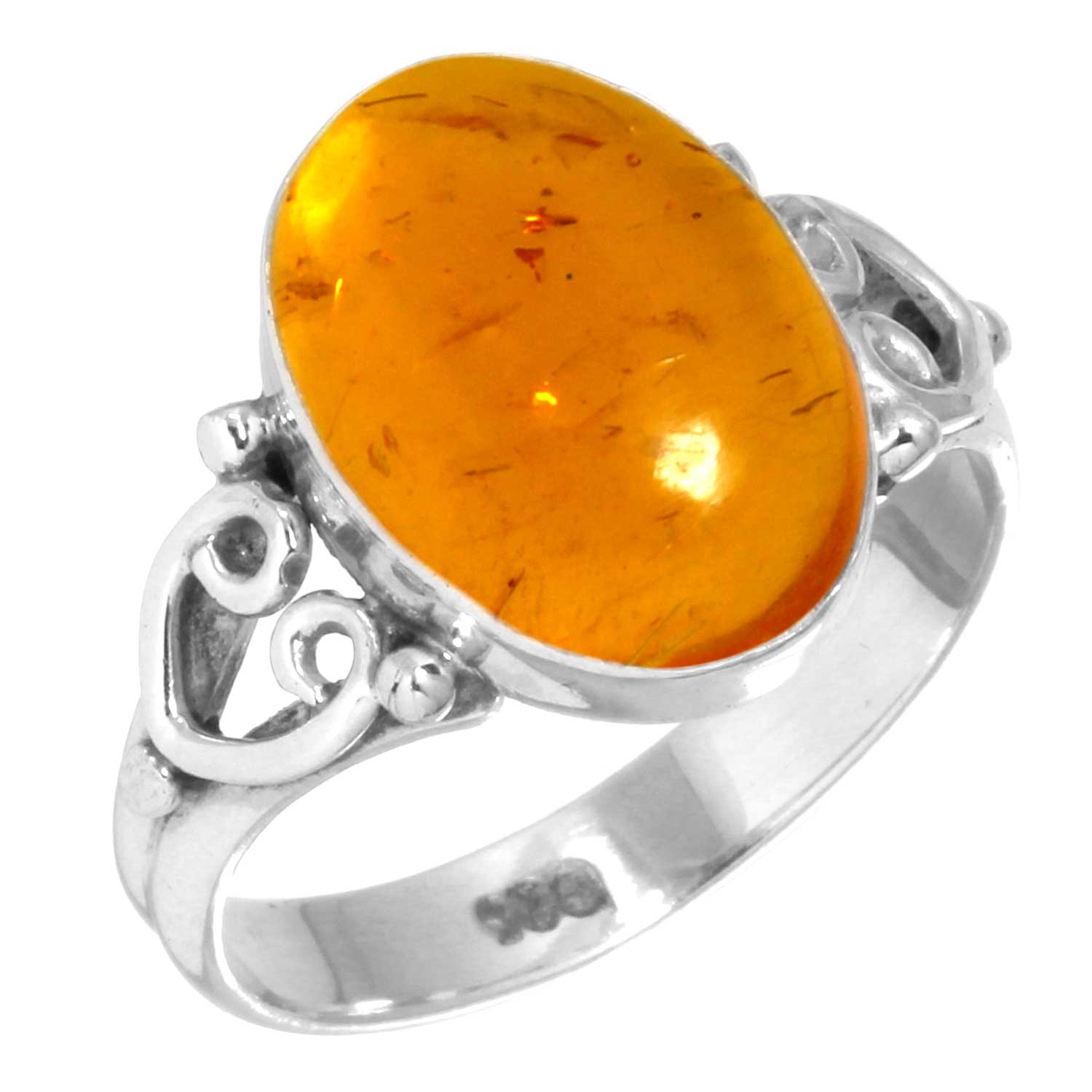 

Кільце зі срібла 925 проби Жіноче з дорогоцінним камінням Ручна робота Ювелірні вироби Весільний подарунок Бурштин Аметист Чорний онікс Карнеліан Гранат Кварц Зелений онікс Золотий камінь Вінтаж 7.5 бурштин