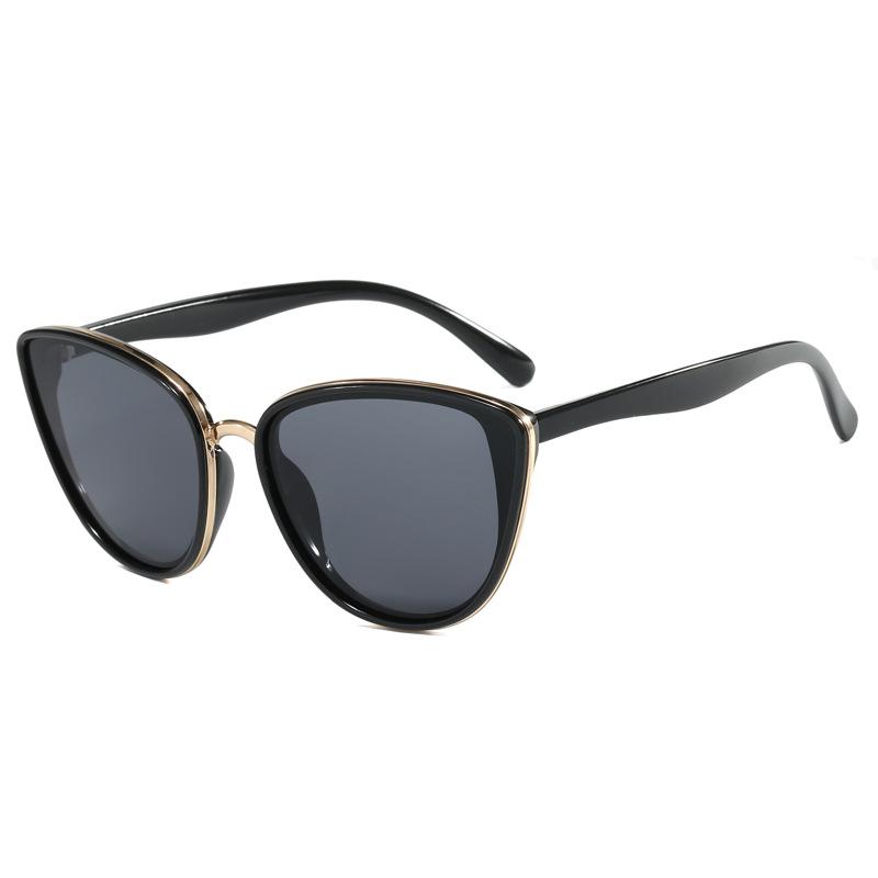 Xiaomi Men Women Cat‑Eye Sunglasses UV400 Gold Metal Trim Fashion Shades for Travel Beach Street Party