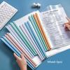 A4 Pull-out Rod Holder Transparent Document Color Pull-out Rod Holder Resume File Holder Rod Storage Book 5/10 Pieces /set