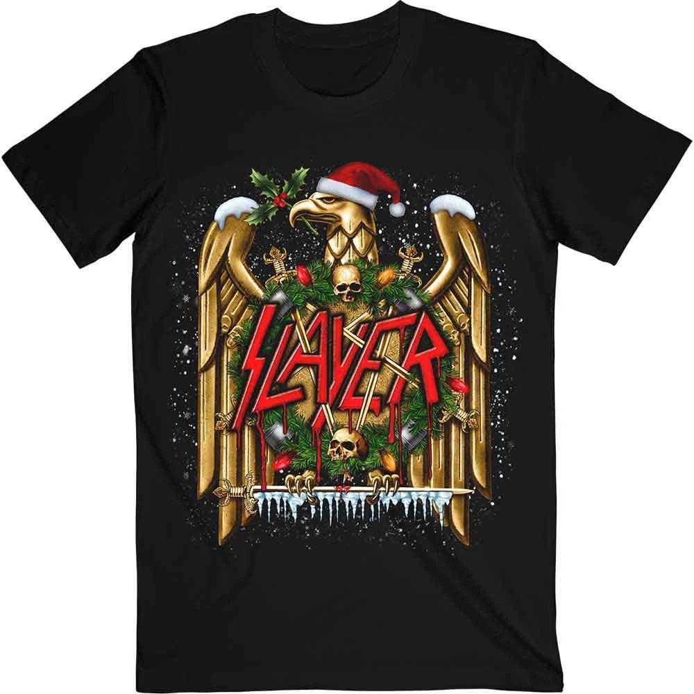 Slayer Unisex T-Shirt: Holiday Eagle (X-Large) Medium / Black 3XL