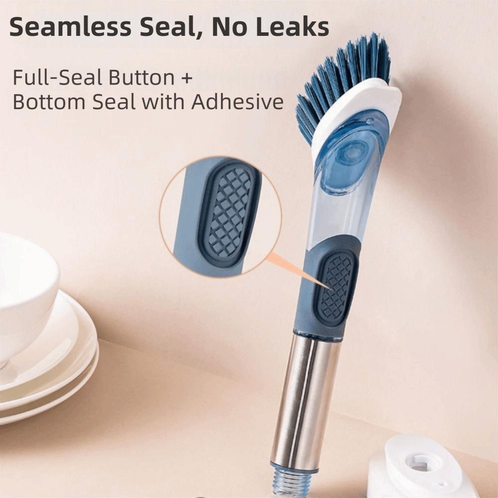 Liquid Dispenser Kitchen Cleaning Brush 3 In 1 Dish Cleaning Brush Dishwashing Brush Home Cleaning