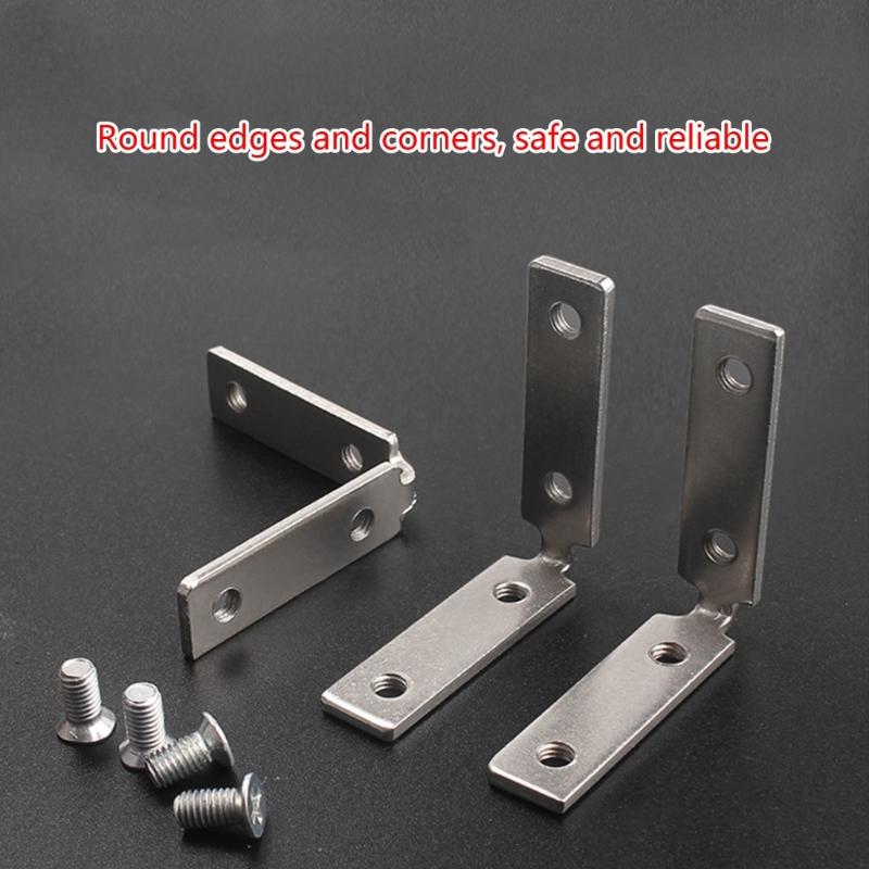 10 Pack 90-Degree Cabinet Corner Brackets 90-Degree Cabinet Pull Corner Brace Sturdy Hardware for Enhancing Durability