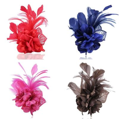 Veer Zink Zinklegering Corsage Stof Koreaanse Stijl Broche Vrouwen Bloemenbroche Bruiloft Sieraden Vintage Broche