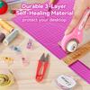 3 Pcs Self Healing Cutting Mat, Double-Sided Non-Slip Rotary Cutting Board for Rotary Cutting, Sewing, Quilting,Crafting
