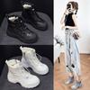 New Casual Short Boots Autumn and Winter Thick-soled Super Fire Snow Boots High-top Shoes Velvet Thermal Shoes Medium Boots