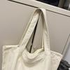 Canvas Shoulder Bag Large Capacity Letter Tote Bag Commuter Shopping Bag Women's Bag