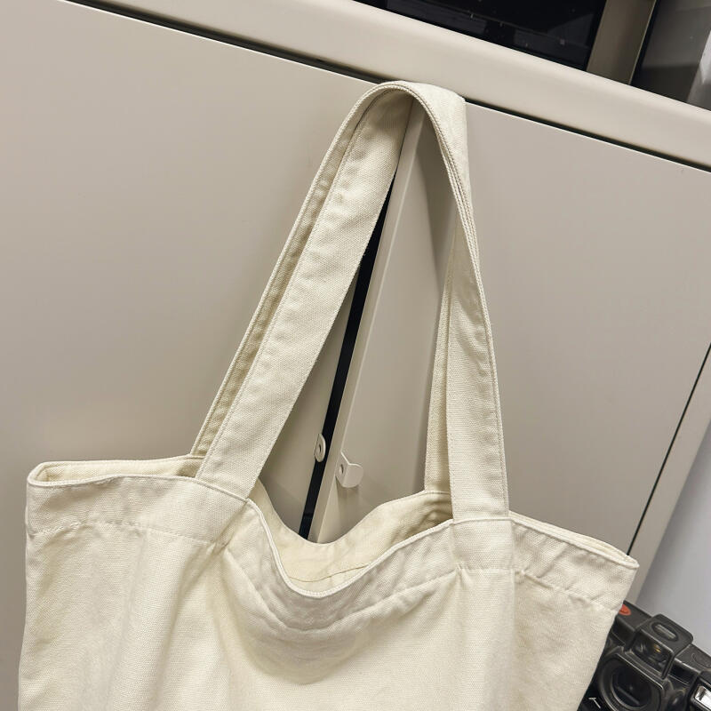 Canvas Shoulder Bag Large Capacity Letter Tote Bag Commuter Shopping Bag Women's Bag