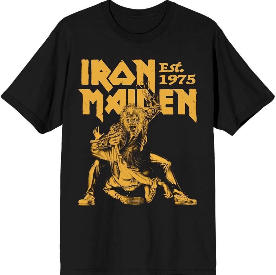 

Metal Legacy 1975 Graphic Tee - Yellow Claw Art Shirt (Double Sided Print) 4XL