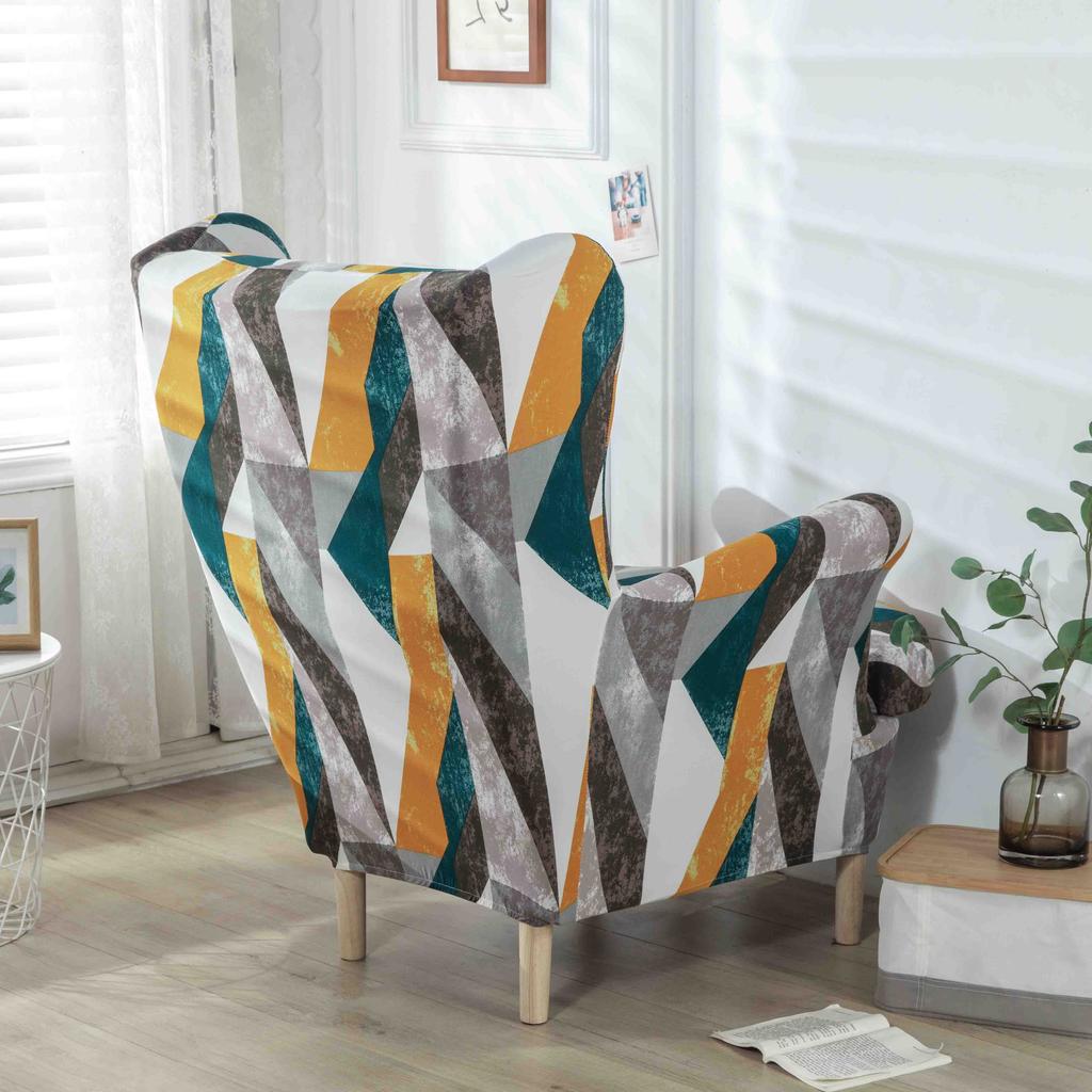 Ushaka Armchair Cover With Bright, Expressive Geometric Patterns