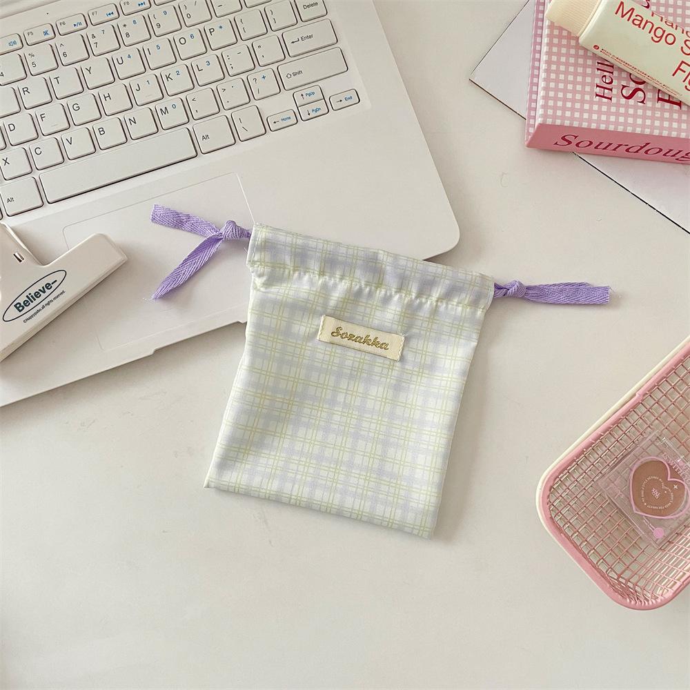 Cute Small Coin Purse Case Drawstring Bag for Women Girls Jewelry Lipstick Cosmetic Storage Pouch