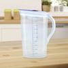 Water Pitcher Jug 2L with Lid and Handle Beverage Jar Measuring Cup for Home Catering