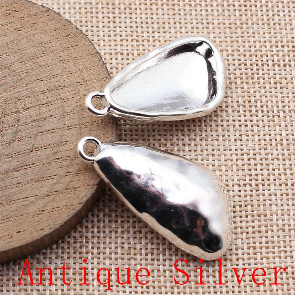Big Heart Shaped Charms Pendant For Bracelet Necklace Jewelry Making Craft Findings