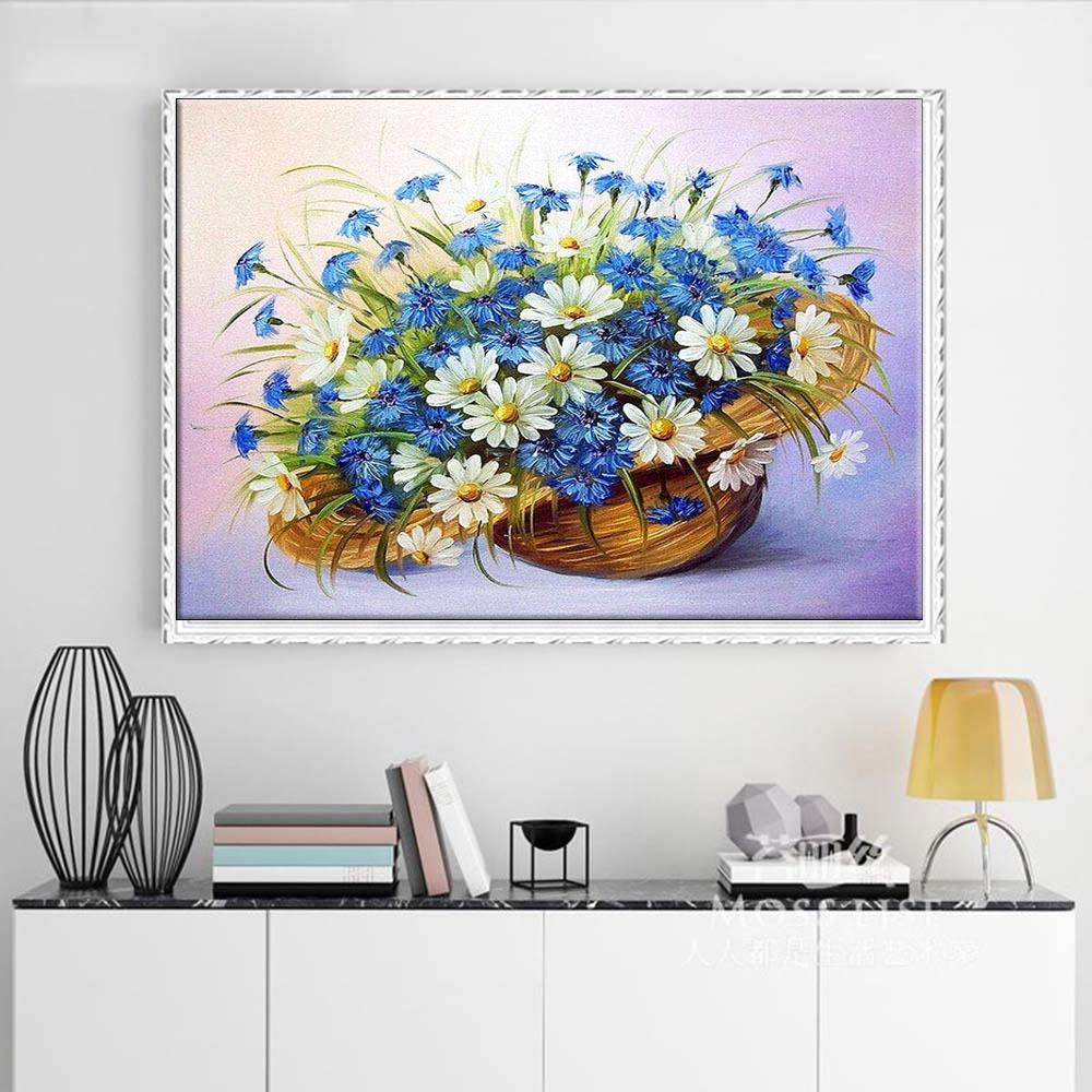 

5D DIY Алмазная картина «Цветок в шляпе» Набор для вышивки крестиком Мозаика Алмазная вышивка Роза Полный круглый/квадратный дрель Украшение дома Round 30x40cm