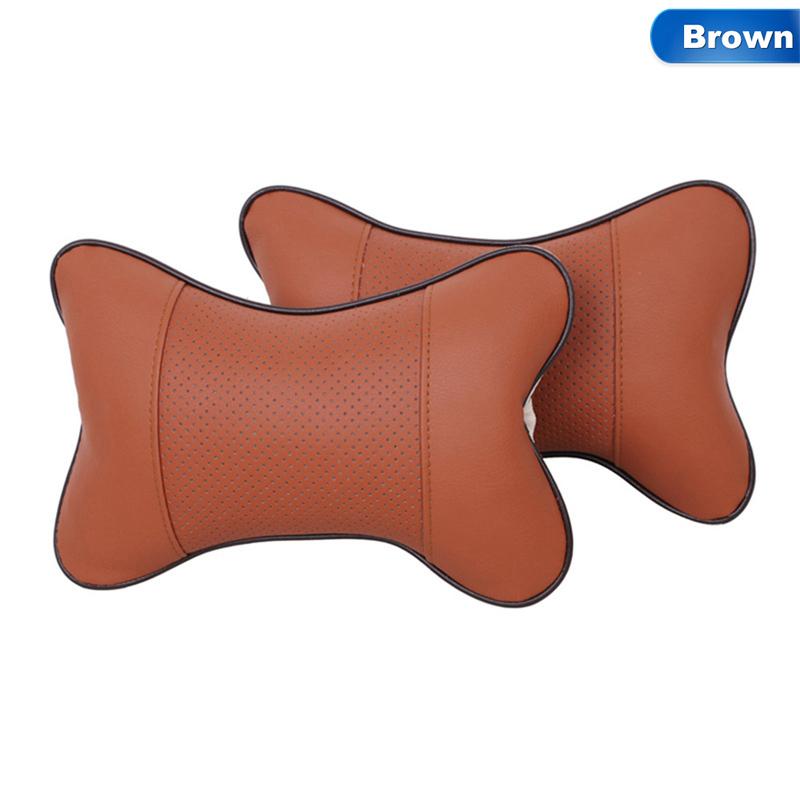 Auto Hals Kissen Auto Kopf Hals Rest Relief Kopfstütze Kissen PU Leder Auto Sitz Weiche Unterstützung Kissen Auto Kopfstütze Reise