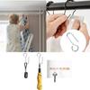 Lightweight Metal S Hooks for Curtain Mounting Convenient Hooks for Curtain Hangings Track Drapery Hook Pin Hangers
