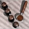 Portable 51/53/58MM Coffee Tamper Stainless Steel Base Wooden Handle DIY Coffee Tool Durable Barista Tool Coffee Shop