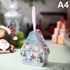 Christmas Decor Tinplate Box Storage Box With Lanyard Candy Biscuit Box Jewelry Storage Party Favors Christmas Tree Decoration