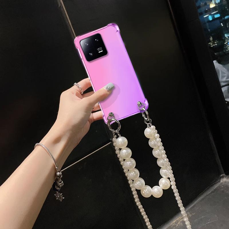 Чехол-цепочка с жемчужным браслетом для Xiaomi MI 13T — фото 16