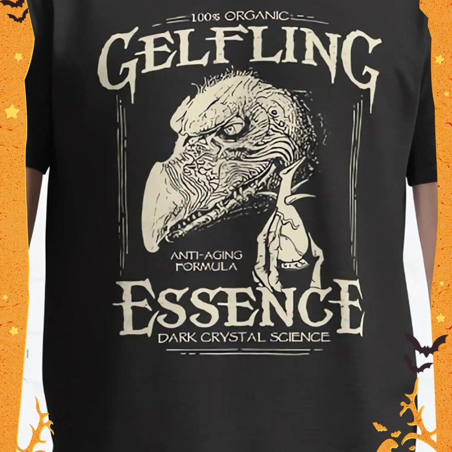 Gelfling Essence Dark Crystal Movie TShirt Officially Inspired Collectible Tee Iconic Gelfling Logo Characters Unisex Adult L