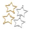 10pcs Stainless Steel Geometric Stamping Blank Drop Porous Connector Pendant Charms Necklace Earrings Jewelry Making DIY