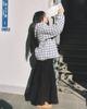 Loaegsyueol Fleece Loose Pocket Tierd Skirt_Black