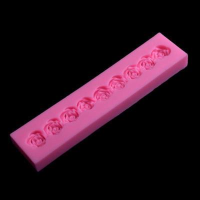 Fondant Cake Decoration Silicone Mold Long Roses Chocolate Mold Fondant Cake Decoration Cake Molds