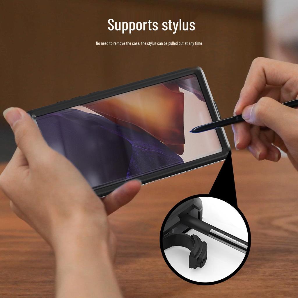 Rote Paprika Samsung S22 Ultra Wasserdichte Stoßfeste Transparente Handyhülle