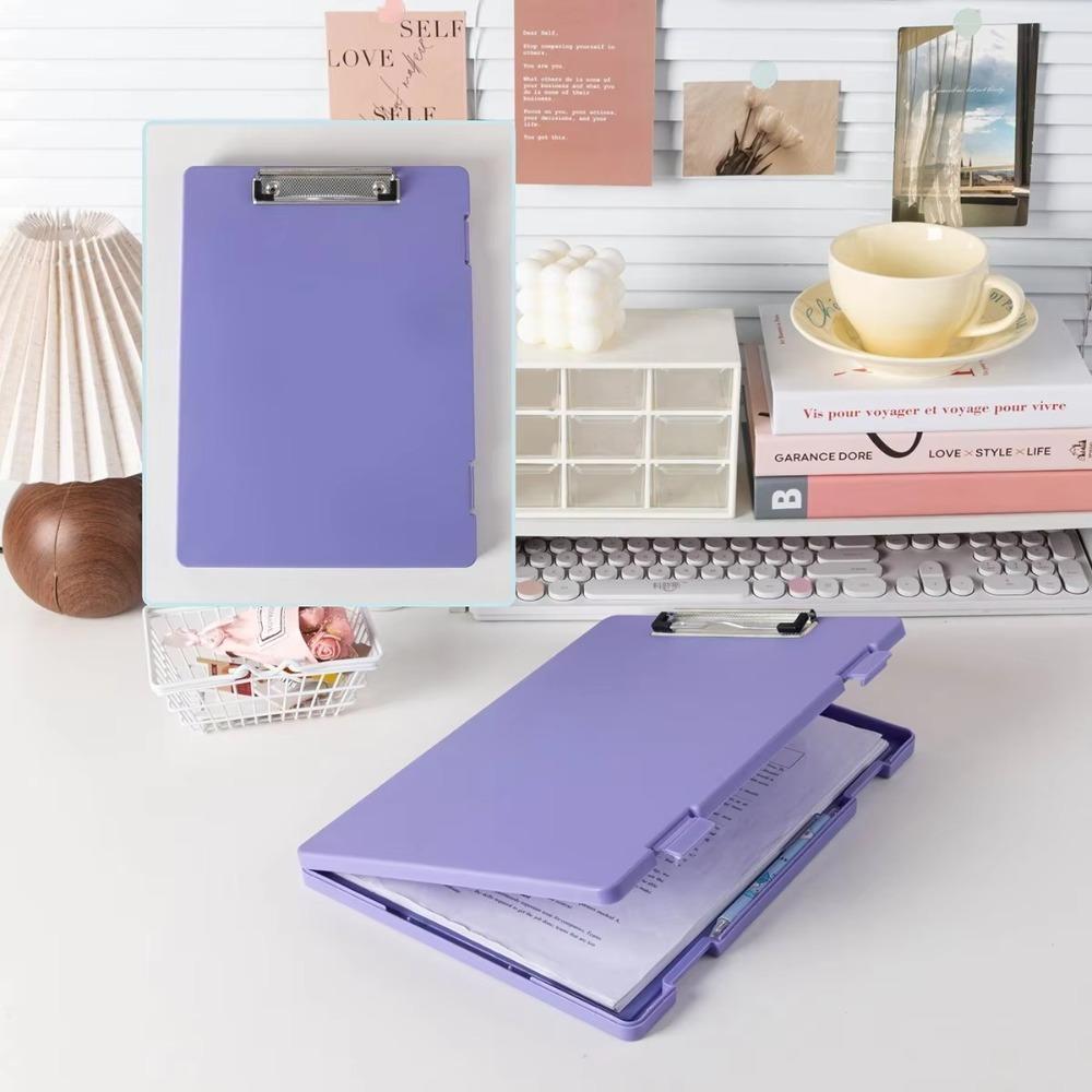 Multifunctional A4 Folder Clamp Storage Box Writing Storage Integrated Student Test Paper Folder