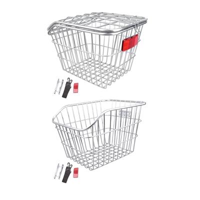 Heavy Duty Rear Bike Cargo Basket Replacement Metal Back Seat Cargo Carriers Rear Luggage Bike Rack Easy To Install
