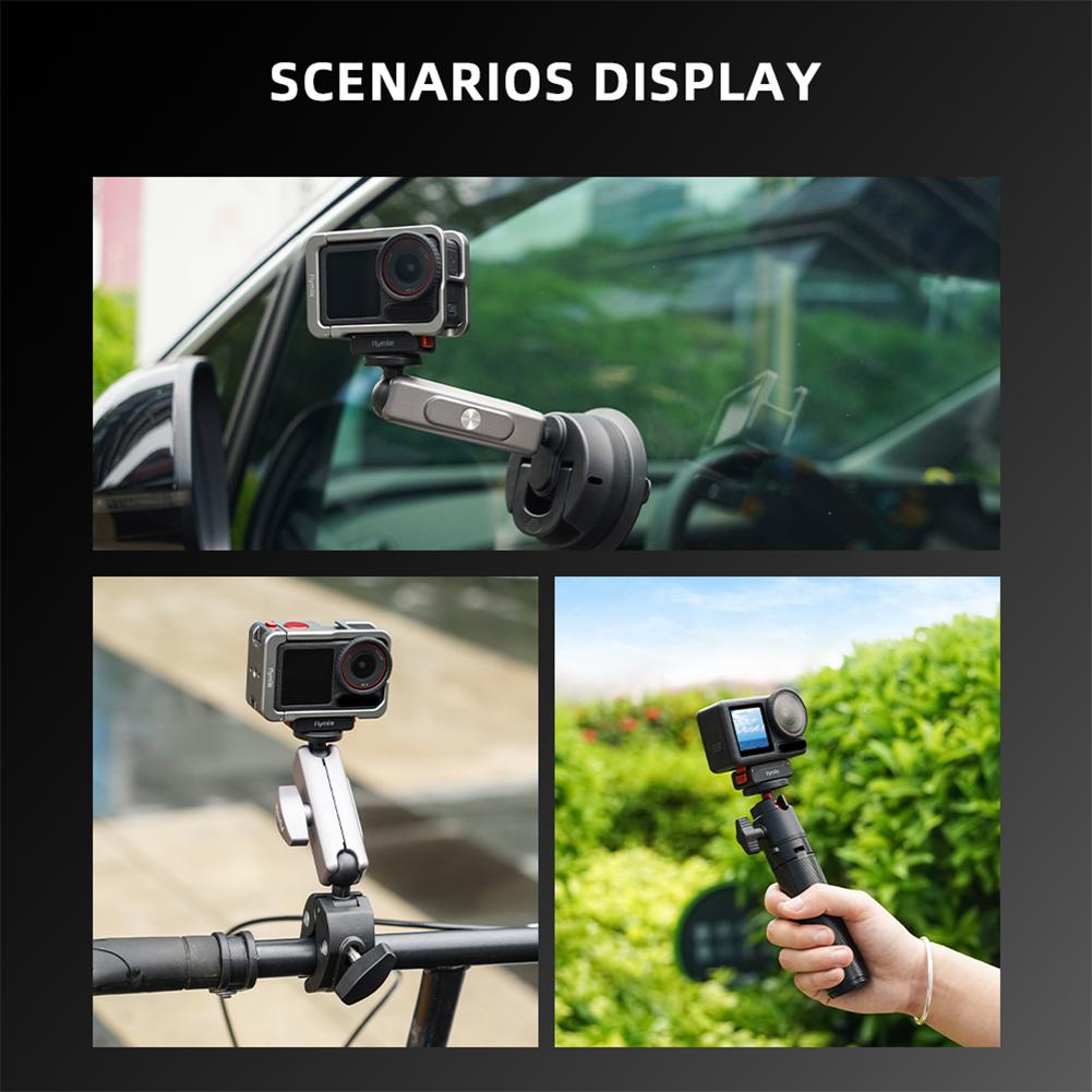 

For DJI ACTION 4/5 Pro 1/4 Folding Adapter Metal Base Sports Camera Magnetic Base Camera Mount Adapter Expansion Accessories CHINA