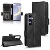 For Samsung Galaxy S24 Cell Phone Case Imprinted Triangle Flip Stand Wallet Leather Cover