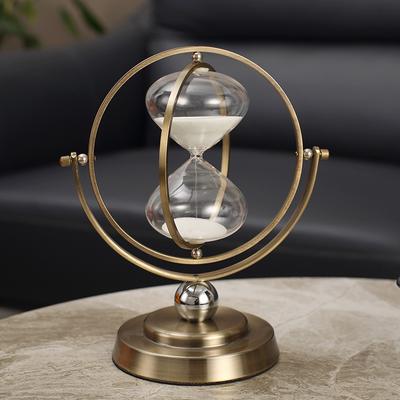Ästhetische Sanduhr Vintage Globus Sanduhr Sanduhr Timer Schreibtischdeko Luxuriöse Wohnzimmerdekoration Ornament Tischaccessoires