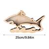 Starfishs Shape Seashells Display Box with Clear Acrylic Front Wood Seashells Holders for Shark Teeth Small Shadows Box