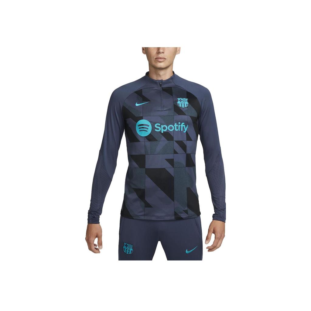 Nike Fc Barcelona Strike Third Dri-Fit Soccer Pre-Match Drill Top Men Tops Navy FJ4699-438