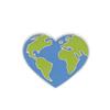 Jewelry Accessories Lapel Pin Heart Enamel Pin World Map Brooches Brooches Pin Green Earth Brooch