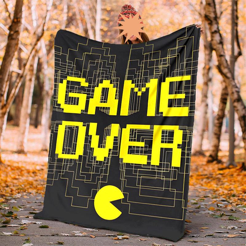 Pixel-Spiel Flanelldecke Weich Warm Ganzjahres-Überwurf, Design für Camping, Autoreisen, Wandern Sofa, Bett, Büro Perfektes Geschenk für Partys