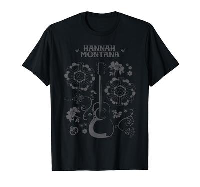 T-shirt Disney Channel Hannah Montana Guitare Florale