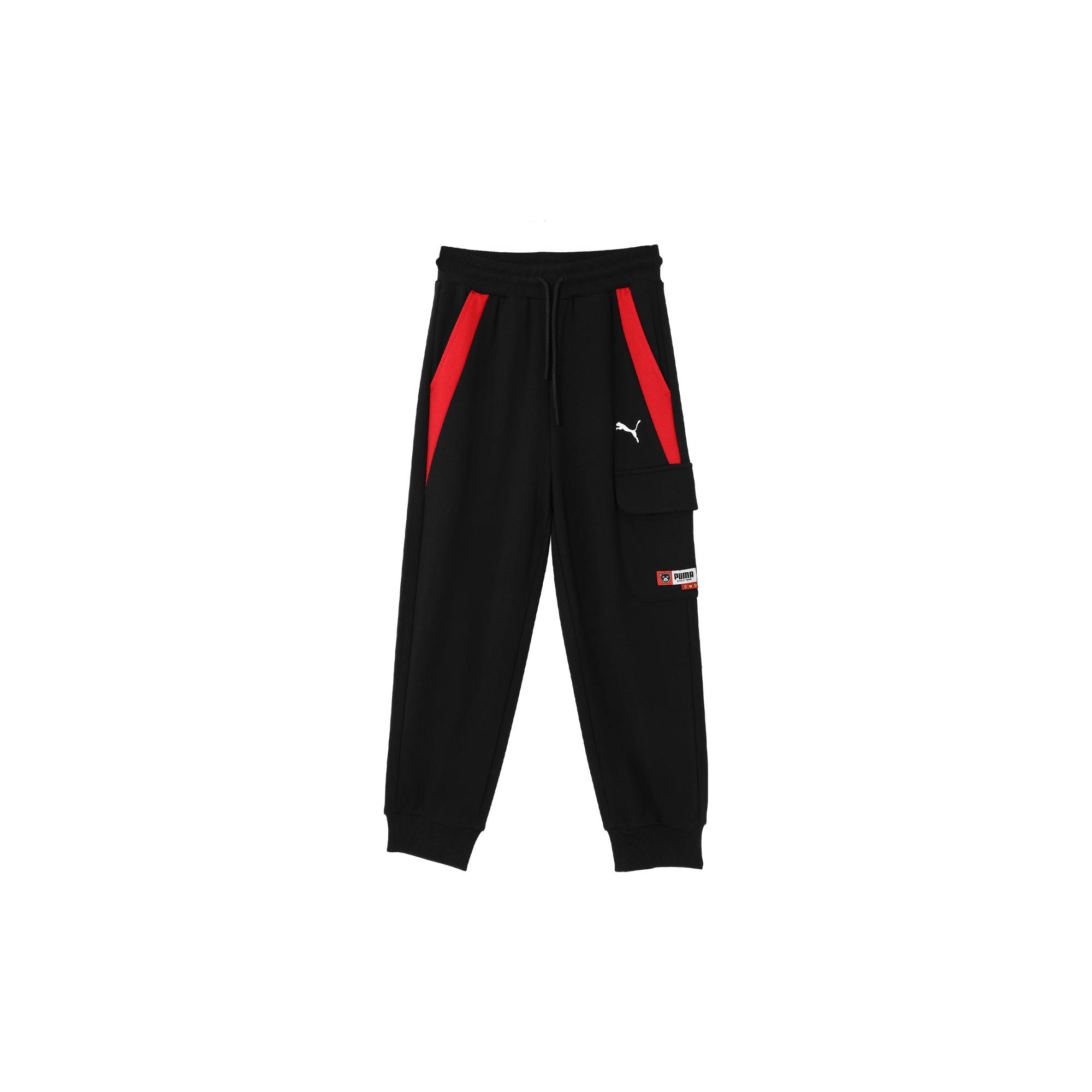 Puma Мягкие удобные повседневные дышащие длинные штаны детские штанишки Черный 950000-01 160