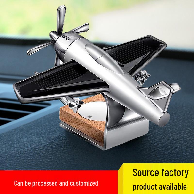 Solar Airplane Car Perfume: Aromatherapy Ornament for Console with Long-lasting Fragrance