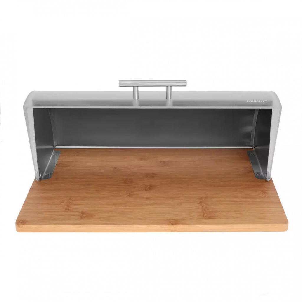 KINGHOFF KH-3210 BAMBOO-ACRYLIC BREAD BOX