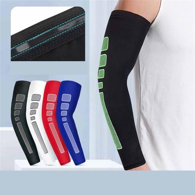 Sports Arm Guard Set – Long Breathable Arm Sleeves with Elbow Pads & Wrist Support for Basketball, Tennis, Badminton & Cycling