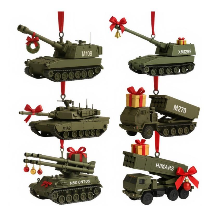 Acrylic Christmas Tree Ornament Blind Box 2025 Military Legend Advent Calendar Decor Adults Collectors