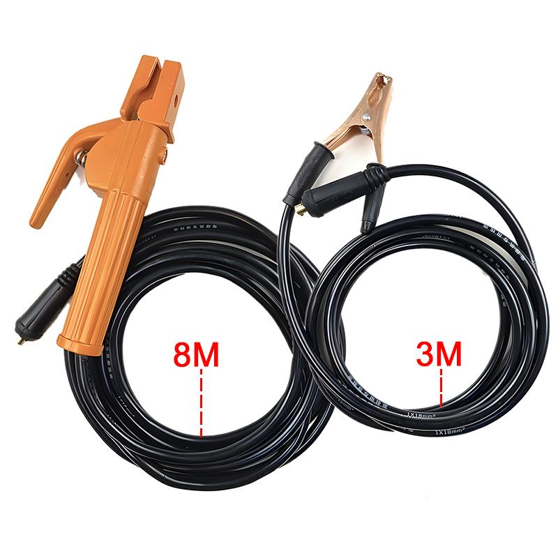 300-500A Massekabelklemme Elektrodenhalter Schweißmasseklemme Schweißzange Set Für MIG TIG Lichtbogenschweißen 5m Kabel 10-25 Stecker
