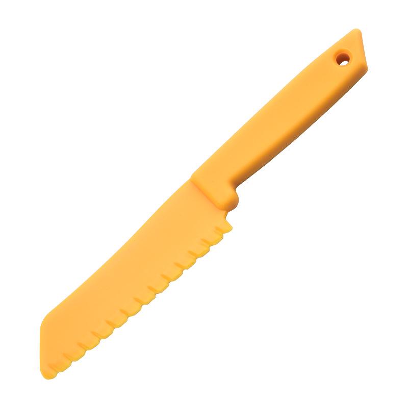 Children's Cake & Fruit Cutting Set: PP Plastic Knife & Board