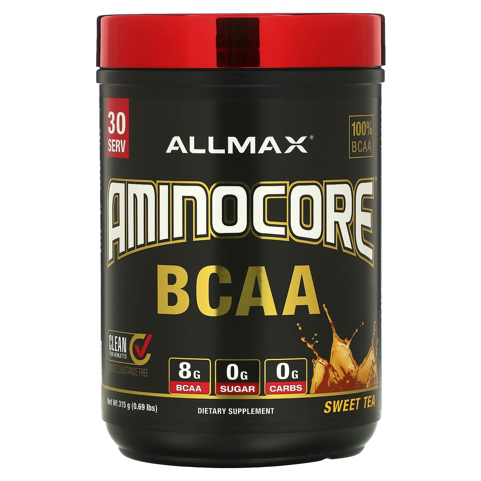 

ALLMAX, AMINOCORE BCAA, Sweet Tea, 0.69 lbs (315 g)
