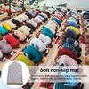 Islamic Prayer Rug Thickened Floor Mat Non-Slip Bottom Prayer Floor Mat for Kids Men Women Forehead Knees Ramadan Eid Gift