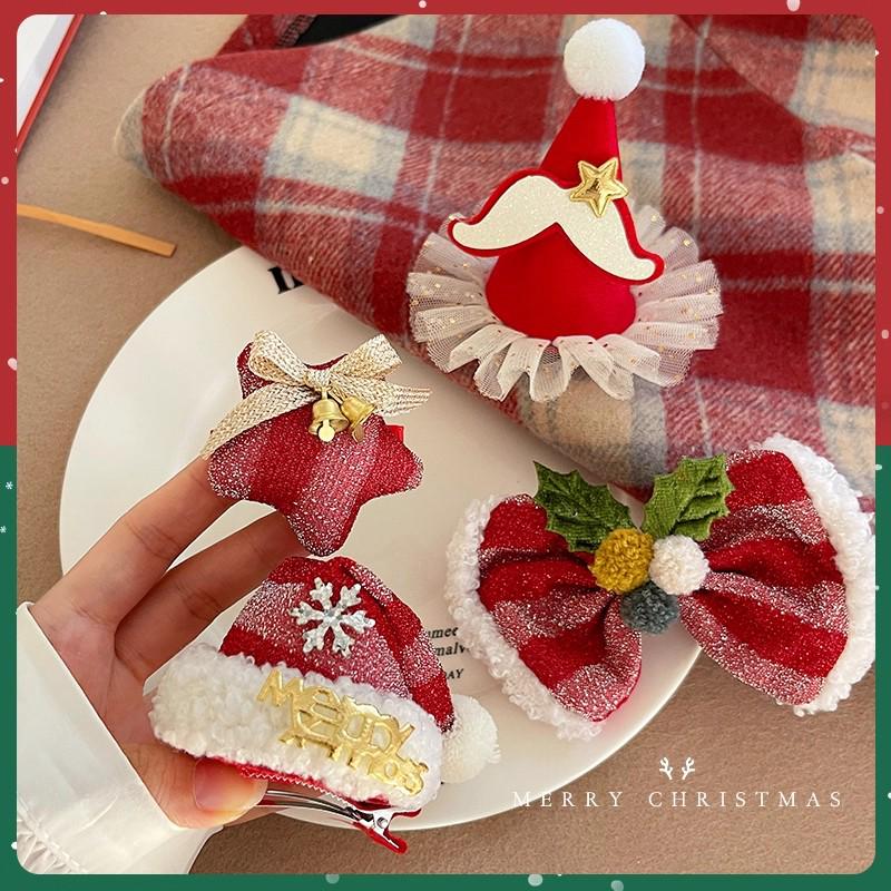 Women's Christmas Plush Hat Headband Hair Accessories
