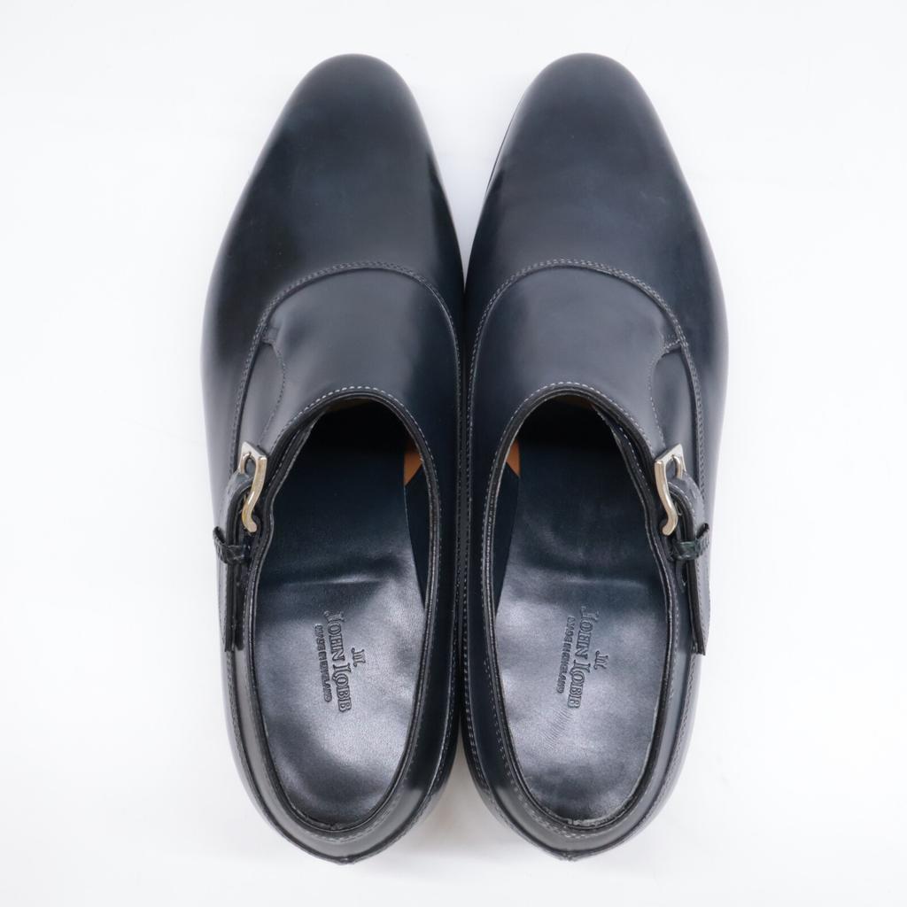JOHN LOBB [ ] Isetan 10th Anniversary Model Single Monk Strap Dress shoes 7 1/2 Dark navyUsed