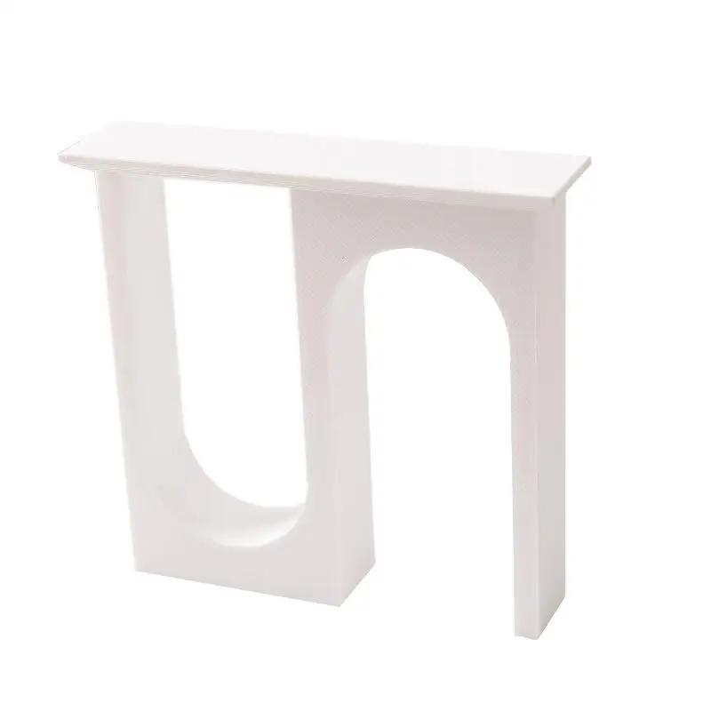 1Pcs Scene Decoration For Home Garden 1/12 Dollhouse Mini Arched Fireplace Xmas European Retro Design Furniture Miniature